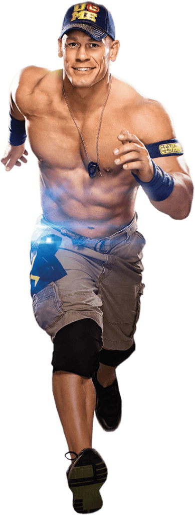 Home 1 motivational image of student running like john Cena to achieve goals