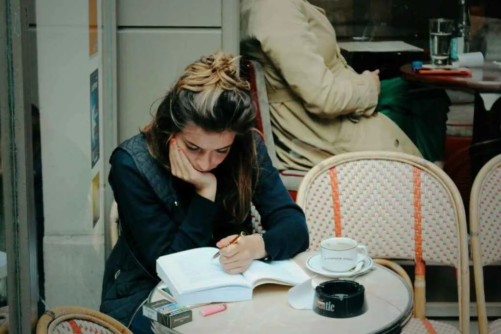Home 3 she doing the study in room
