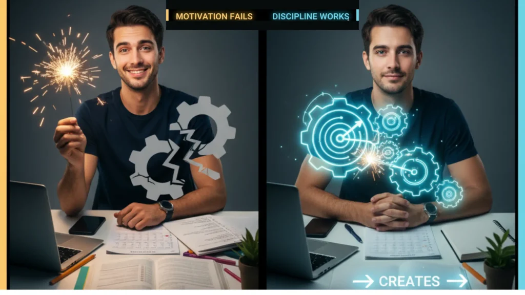 Motivation Fails When Discipline Isn’t There — But the Reverse Works